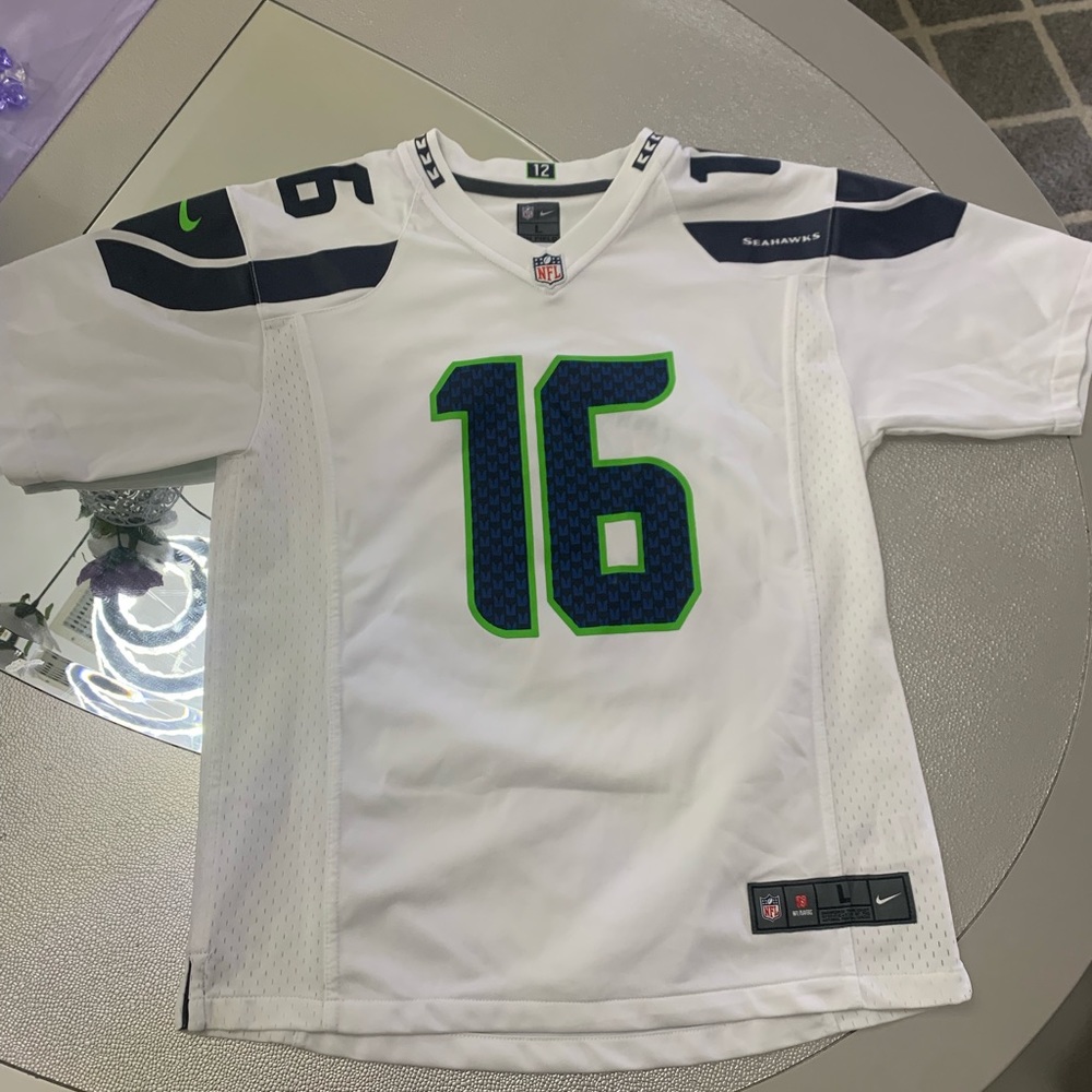 Youth Tyler Lockett Seahawks Jersey- White
